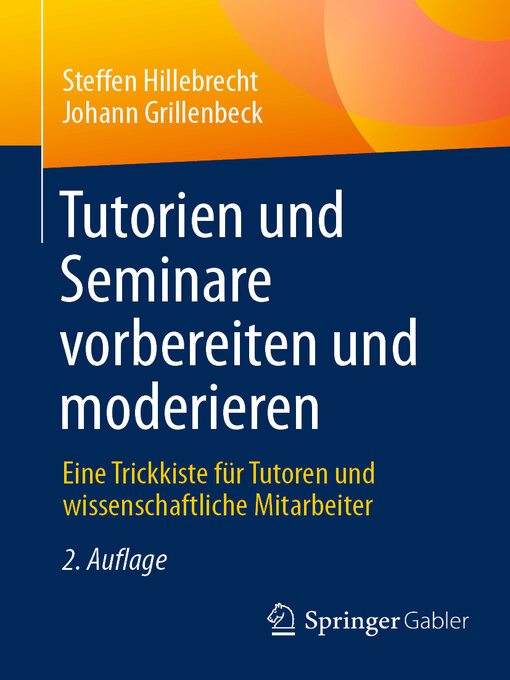 Title details for Tutorien und Seminare vorbereiten und moderieren by Steffen Hillebrecht - Available